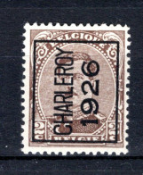 PRE129A-II MNH** 1926 - CHARLEROY 1926 - Typos 1922-26 (Albert I)