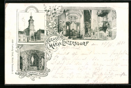 Lithographie Maria-Enzersdorf, Lourdes-Brunnen, Kirche  - Otros & Sin Clasificación