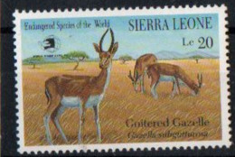 Sierre Leone  - 1989  -  "World Stamp Expo '89" - USA - Endangered Fauna (Gazella Subgutturosa) MNH. ( OL 18/02/2022.) - Sierra Leone (1961-...)