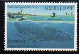 Sierre Leone  - 1989  -  "World Stamp Expo '89" - USA - Endangered Fauna (Megaptera Novaeangliae) MNH. ( OL 18/02/2022.) - Sierra Leone (1961-...)