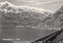 CARTOLINA  MONTESPLUGA M.1908 MADESIMO SONDRIO LOMBARDIA PANORAMA COL LAGO E PIZZO TAMBO M. 3274 VIAGGIATA 1960 - Sondrio