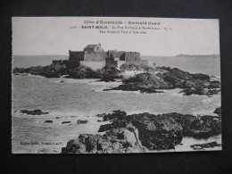 Cote D'Emeraude Saint-Malo.-Le Fort National A Maree Basse - Saint Malo