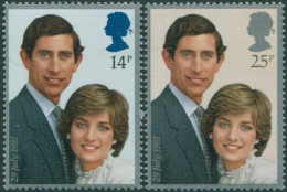 Great Britain 1981 SG1160-1161 QEII Charles Diana Royal Wedding Set MNH - Ohne Zuordnung