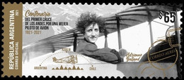 Argentina 2021 Adrienne Bolland, First Andean Flight Crossed By A Woman Airplanes Aviation MNH - Unused Stamps
