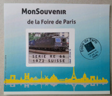 ST10b2 : Foire De Paris 2015 - Train SERIE RE 66  Avec Le TAD En Date Du 29 AVRIL (autocollant / Autoadhésif) - Altri & Non Classificati