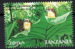 Tanzania  - 1998 - Endangered Species - Scarlet Crowned Barbets -  MNH. ( OL 13/08/2023 ) - Tanzania (1964-...)