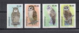 ZIMBABWE    N° 407 à 410   NEUFS SANS CHARNIERE   COTE 7.00€   OISEAUX ANIMAUX FAUNE - Zimbabwe (1980-...)