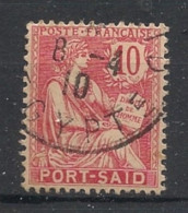 ORT-SAID - 1902-20 - N°YT. 25 - Type Mouchon 10c Rose - Oblitéré / Used - Gebruikt