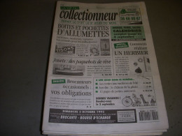LVC VIE Du COLLECTIONNEUR 042 05.08.1993 BOITE ALLUMETTE PAQUEBOT HERBIER  - Collectors