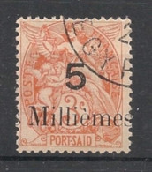 PORT-SAID - 1921-23 - N°YT. 38 - Type Blanc 5m Sur 3c Orange - Oblitéré / Used - Gebruikt