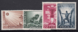 Germany Occupation Of Serbia - Serbien 1942 Anti Masonic Stamps Set Mi#58-61 Mint Never Hinged - Occupation 1938-45