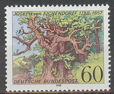 Germany 1988. Joseph Von Eichendorff M=1356 Y=1188  (**) - Unused Stamps
