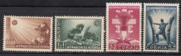 Germany Occupation Of Serbia - Serbien 1942 Anti Masonic Stamps Set Mi#58-61 Mint Never Hinged - Occupation 1938-45