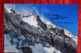 Signed Hillary Band Lowe Westmacott Everest Photo 20x30cm Himalaya  Mountaineering Escalade Alpinisme - Sportspeople