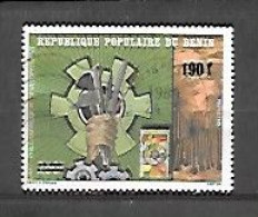 TIMBRE OBLITERE DU BENIN SURCHARGE  EN  1988 N° MICHEL C 469 I - Benin – Dahomey (1960-...)