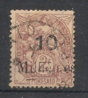 PORT-SAID - 1921 - N°YT. 63 - Type Blanc 10m Sur 2c Brun-lilas - Oblitéré / Used - Oblitérés