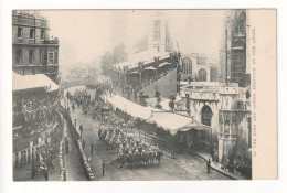 Edward VII Coronation, 1902 - King & Queen Arriving At The Abbey - Tuck Postcard - Familles Royales