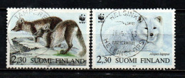 FINLANDIA - 1993 - W.W.F. PROTEZIONE DELLA NATURA - COPPIA DI VOLPI - USATI - Used Stamps