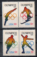 USA - 1976 -  Winter & Summer Olympic Games - Innsbruck, Austria & Montreal, Canada - Set Of 4 - MNH. ( OL 09/09/2023) - Neufs