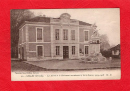 SALLES       La Mairie Et Le Monument Commémoratif De La Guerre 1914-1918             33 - Other & Unclassified