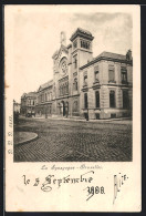 AK Brüssel / Bruxelles, La Synagogue, Rue De La Regence, Blick Zur Synagoge  - Bruselas (Ciudad)