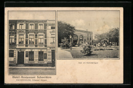 AK Eschweiler, Hotel-Restaurant Schneiders, Dürener Strasse, Saal Mit Gartenanlagen  - Eschweiler