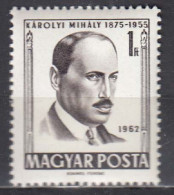 Hungary 1962 - Mihaly Karolyi, Mi-nr. 1816, MNH** - Unused Stamps