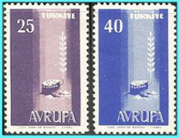 TURKEY - EUROPA CEPT :  Compl Set MNH** - Ungebraucht