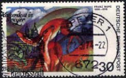 RFA Poste Obl Yv: 647 Mi:798 Franz Marc 1880-1916 (TB Cachet à Date) - Gebraucht