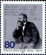 RFA Poste N** Yv:1095 Mi:1263 Fritz Reuter - Unused Stamps