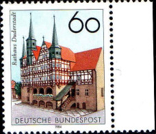 RFA Poste N** Yv:1055 Mi:1222 Rathaus Duderstadt (Bord De Feuille) - Unused Stamps