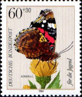 RFA Poste N** Yv:1035 Mi:1203 Für Die Jugend Vanessa Atalanta - Unused Stamps