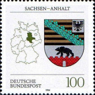 RFA Poste N** Yv:1570 Mi:1714 Sachsen-Anhalt Armoiries - Unused Stamps