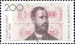 RFA Poste N** Yv:1542 Mi:1710 Henrich Hertz Physicien - Unused Stamps