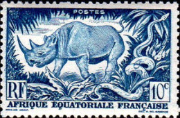 AEF Poste N** Yv:208 Mi:262 Rhinocéros - Neufs