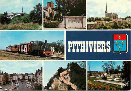 45 - Pithiviers - Multivues - Blasons - Trains - Carte Neuve - CPM - Voir Scans Recto-Verso - Pithiviers