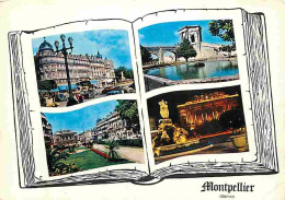 34 - Montpellier - Multivues - Automobiles - Flamme Postale De La Grotte Des Demoiselles - CPM - Voir Scans Recto-Verso - Montpellier