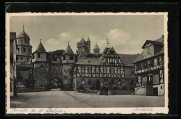 AK Braunfels A. D. Lahn, Marktplatz Mit Geschäft Und Tor  - Altri & Non Classificati