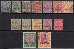 India 1926/1931/1932 Service, Short Set Used - 1936-47 Roi Georges VI