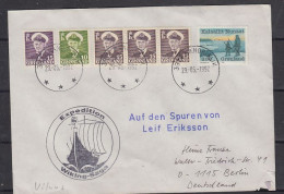 Greenland Expedition Wiking Saga "Auf Den Spuren Von Leif Eriksson" Ca 29.05.1992 (60283) - Lettres & Documents