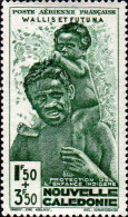 Wallis & Futuna Avion N** Yv:  1/2 Protection De L'enfance Indigène Surch WALLIS & FUTUNA - Nuovi