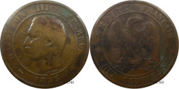 France - Second Empire - 10 Centimes Napoléon III, Tête Nue 1853 K - B+/VG12 - Fra4755 - 10 Centimes