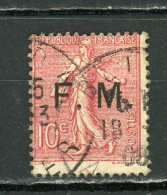 FRANCE -  TYPE SEMEUSE - N° Yvert  4 Obli - Timbres De Franchise Militaire