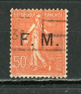 FRANCE -  TYPE SEMEUSE - N° Yvert  6 OBLI - Timbres De Franchise Militaire