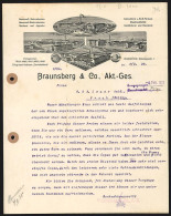 Rechnung Hannover 1929, Braunsberg & Co. AG, Baumwollfabrik & Färberei, Ansicht Vierer Werke Und Zweier Comptoirs  - Altri & Non Classificati