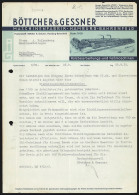 Rechnung Hamburg-Bahrenfeld 1938, Böttcher & Gessner, Maschinenfabrik, Betriebsgelände Mit Eigener Gleisanlage  - Altri & Non Classificati