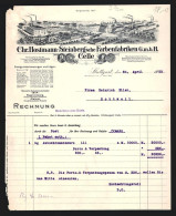 Rechnung Stuttgart 1923, Chr. Hostmann-Steinberg`sche Farbenfabriken GmbH, Buntfarben- & Schwarzfarbenwerke Und Lager  - Altri & Non Classificati