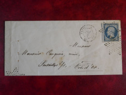 DR10  FRANCE LETTRE RR  1853 DOUBLE  ETOILE DE  PARIS A  PONTARLIER   + N°10  +AFF. INTERESSANT+ + - 1849-1876: Période Classique