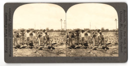 Stereo-Fotografie Keystone View Co., Meadville, Pitch Lake In Trinidad, Abbau Von Asphalt Am See, Natürliches Asphalt  - Métiers