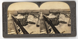 Stereo-Fotografie Keystone View Co., Meadville, Nitrate For Agriculture And For War Being Sacked For Shipment, Chile  - Métiers